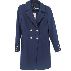 White House Black Market Femme Peacoat Blue Sz S